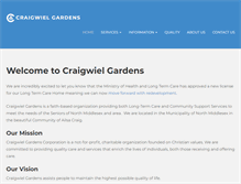 Tablet Screenshot of craigwielgardens.on.ca